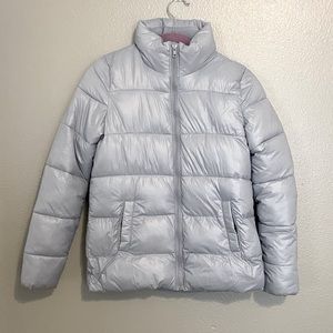 OLD NAVY Gray Puffer Coat